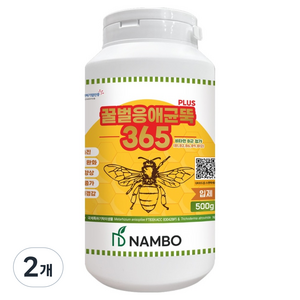 농사친구 응애균뚝 양봉 꿀벌 파리 진드기방제 예방 관리제, 500g, 2개
