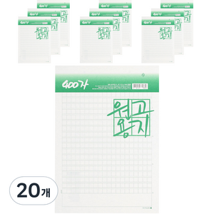 모닝글로리 400자 원고지, 화이트, 20개