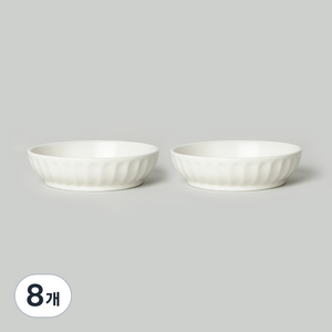 쓰임 마일드 매트 찬기 소, 크림, 8개