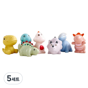 모던하우스 물에 동동 공룡친구들 목욕놀이 장난감 7종 세트, 혼합색상, 5세트