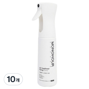 모노아워 실내용 무향탈취 스프레이 제로, 10개, 300ml