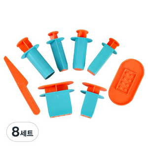 캐스비 네이처 벽돌찍기틀 모래놀이 세트 177g, 랜덤발송, 8세트