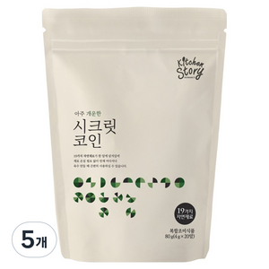 키친스토리 빅마마 이혜정의 시크릿코인 아주 개운한맛, 80g, 5개