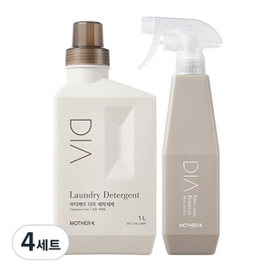 마더케이 디아 유아세제 1L + 얼룩제거제 500ml 세트, 4세트