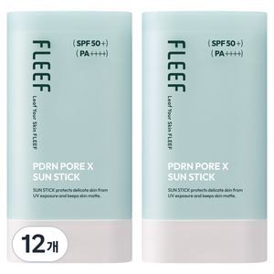 플리프 PDRN 포어엑스 선스틱 SPF50+ PA++++, 18.6g, 12개