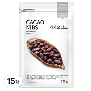 리치팜너트 카카오닙스, 220g, 15개