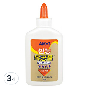 아모스 만능 목공풀 120g, 3개