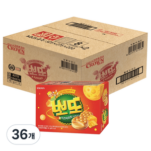 크라운 뽀또 치즈타르트, 161g, 36개