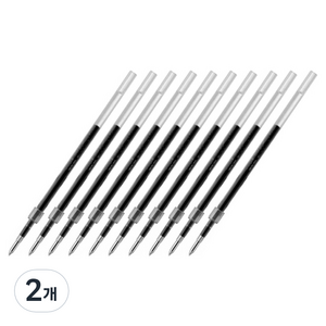제트스트림 유니 유성펜 SXR-10 리필심 1.0mm, 블랙, 20개