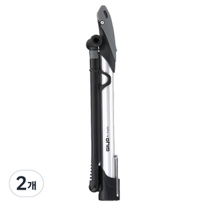 지요 자전거 휴대용 펌프 프레스타 슈레더 140PSI GM-07, 블랙, 2개