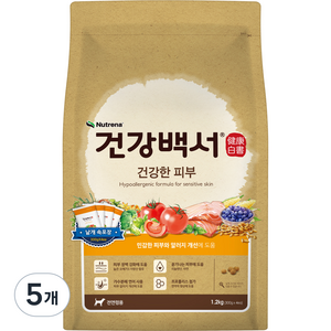 뉴트리나건강백서 강아지 기능성 사료, 1.2kg, 5개