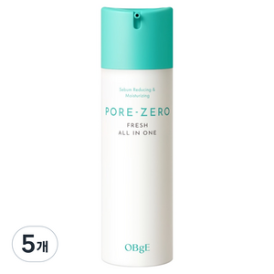 OBge 포어 제로 프레쉬 올인원, 150ml, 5개