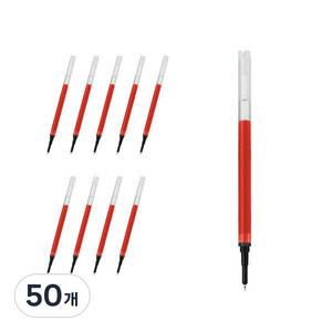 파이롯트 쥬스업 전용 리필심 0.3mm LP3RF12S3, 레드, 50개