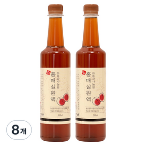 하동감사농원 홍매실원액, 500ml, 8개