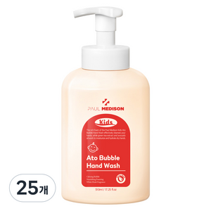 폴메디슨 키즈 아토 버블 핸드워시, 화이트머스크향, 510ml, 25개