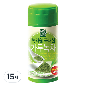 녹차원 국내산 가루녹차, 50g, 1개입, 15개