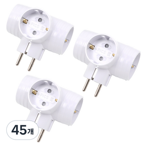 에코파워탭 국내 제조 T자 멀티탭 3구 EPM-403T, 8.5cm, 45개