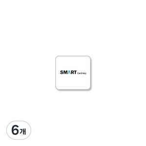 스마트 도어락 카드키 k300 c150b2 c200 c50 전자키 부착형, 6개