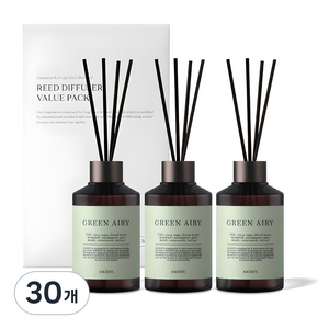 에이센트 퍼퓸드 디퓨저, 그린에어리, 200ml, 30개