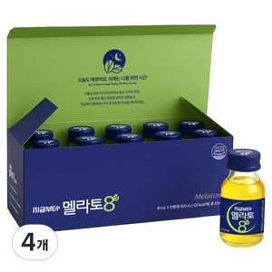 지금부터 멜라토8샷 식물성 멜라토닌, 400ml, 4개