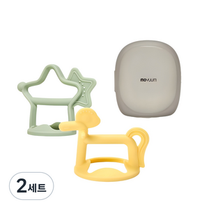 모윰 손목 치발기 기프트팩 세트, 손목치발기 + 전용케이스, 포니 옐로우 + 별 세이지, 2세트
