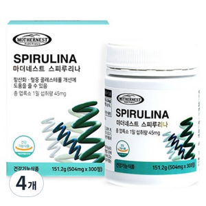 마더네스트 호주산 스피루리나 151.2g, 300정, 4개