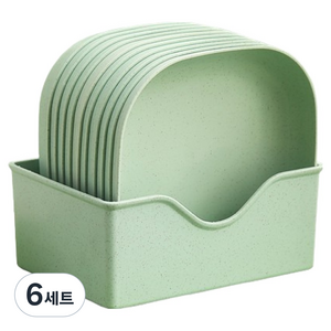 디어엘크 미니 쟁반, 연두, 6세트