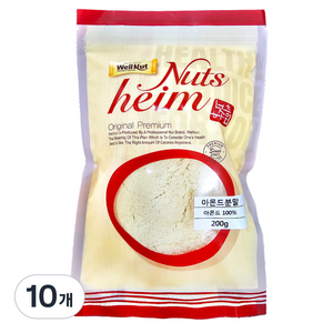 너츠하임 아몬드분말, 200g, 10개