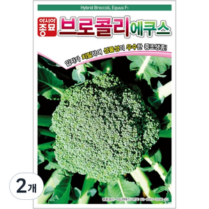 아시아종묘 브로콜리 에쿠스 씨앗 100립, 2개