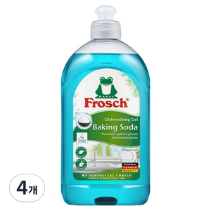 프로쉬 베이킹소다 맨손 주방세제, 500ml, 4개