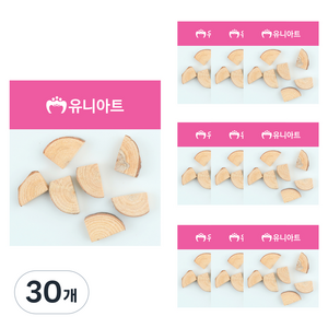 유니아트 천연 나무조각, 36번, 30개
