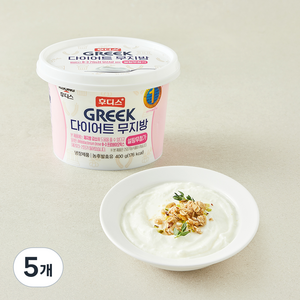 후디스그릭요거트 다이어트 무지방 그릭요거트, 400g, 5개
