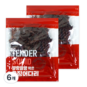 리프레쉬 말랑말랑 작은 오징어다리, 150g, 6개