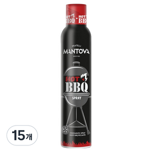만토바 핫 바베큐 오일 스프레이, 15개, 200ml