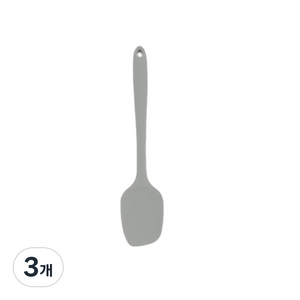 실리팟 실리콘 이유식 스파츌라 대, 그레이, 3개