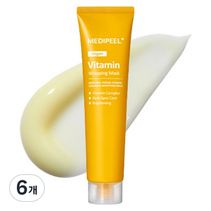 메디필 비타민 콜라겐 랩핑 마스크 70ml, 6개, 1개입