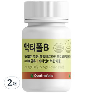 액티폴B 활성 엽산, 90정, 2개