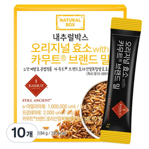 내추럴박스 오리지널 효소 with 카무트 브랜드 밀 28p, 84g, 10개