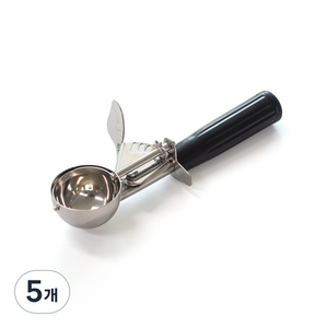 살림의기술 아이스크림 스쿱 30호, 블랙, 5개