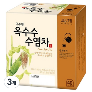 쌍계명차 옥수수수염차, 1.3g, 40개입, 3개