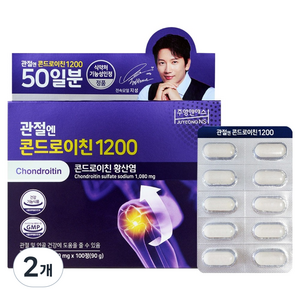 주영엔에스 관절엔 콘드로이친 1200 선물세트 90g, 100정, 2개