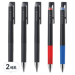 파이롯트 쥬스업 볼펜 0.5mm 5p 세트, 2세트, 블랙(3p) + 블루(1p) + 레드(1p)
