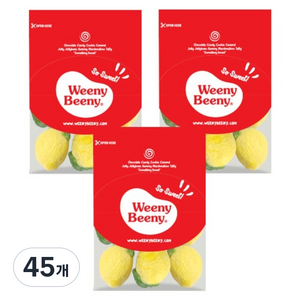 위니비니 사우어 레몬 머쉬멜로우, 55g, 45개