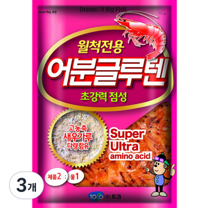 토코 어분글루텐 떡밥, 300g, 3개