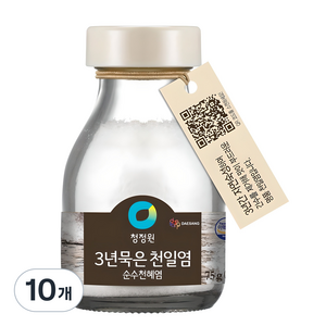 청정원 3년묵은 천일염, 75g, 10개