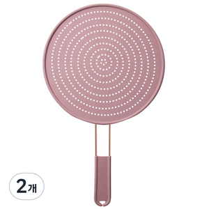 푸코 실리콘 프라이팬 덮개 핑크, 2개, 28cm