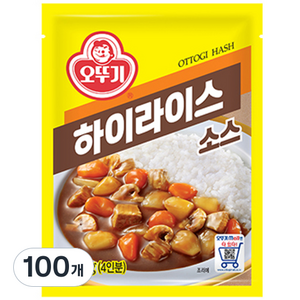 오뚜기 하이라이스 소스, 100g, 100개