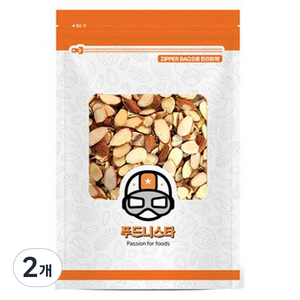 푸드니스타 아몬드 슬라이스, 2개, 1kg