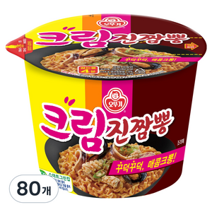 오뚜기 크림진짬뽕 용기 105g, 80개