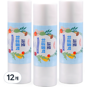 해피락 새로 위생 롤백 40cm x 50cm, 왕특대, 400개입, 12개
